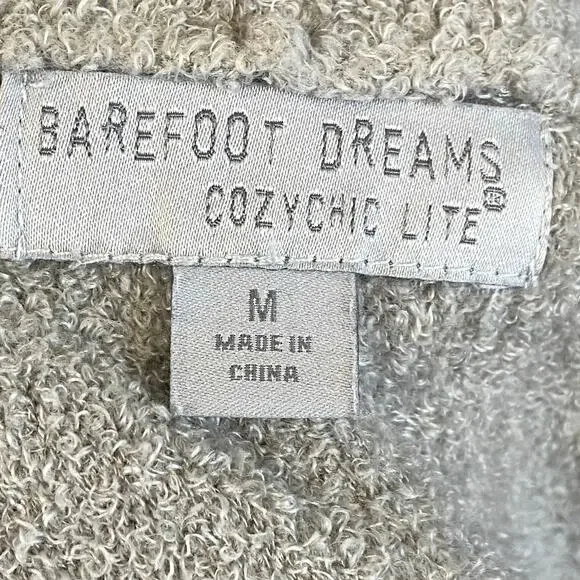 Barefoot Dreams Cozy Chick Lite Dolman Sleeves  Medium Gray - Picture 4 of 8